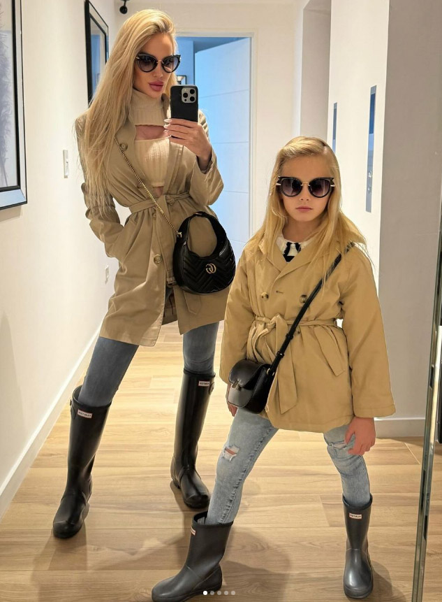 MADRE E HIJA. Luciana comparte en redes parte del día a día con su hija Matilda.