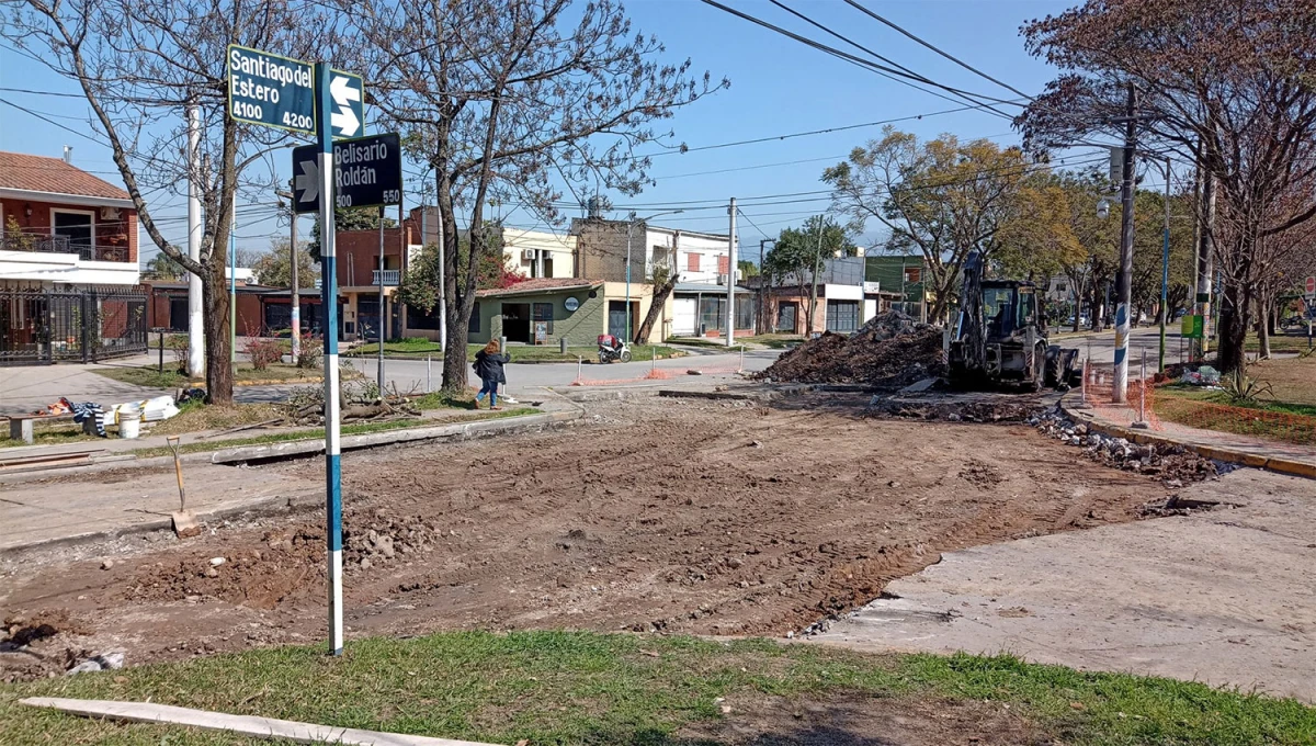 CORTE TOTAL. Debido a las obras, el paso de vehículos estará interrumpido en Santiago y Belisario Roldán.