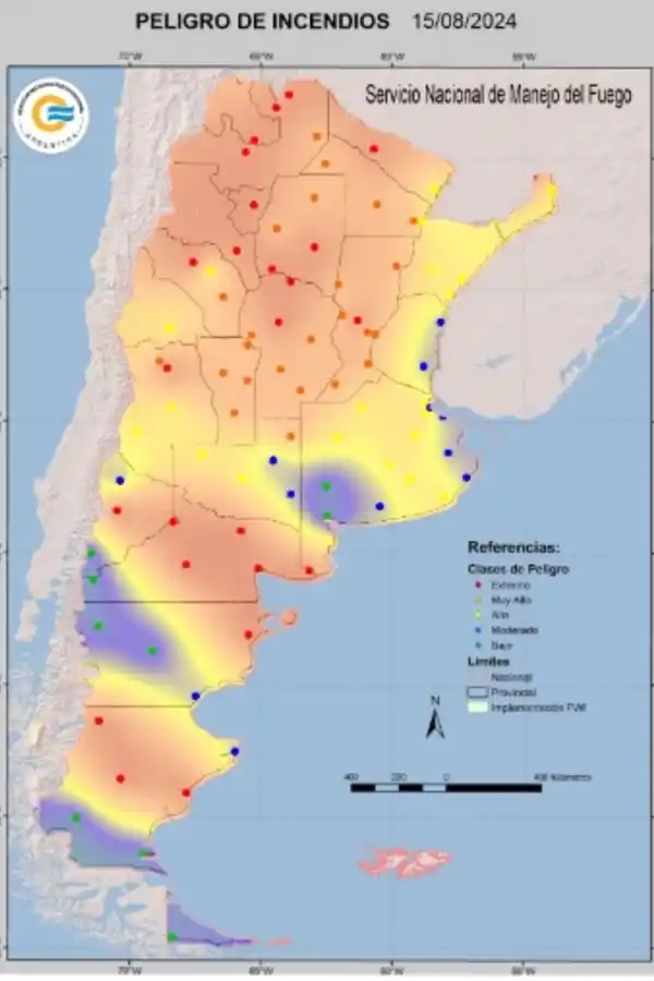 Alerta para Tucumán: pronostican una situación crítica y explosiva de incendios hasta el viernes