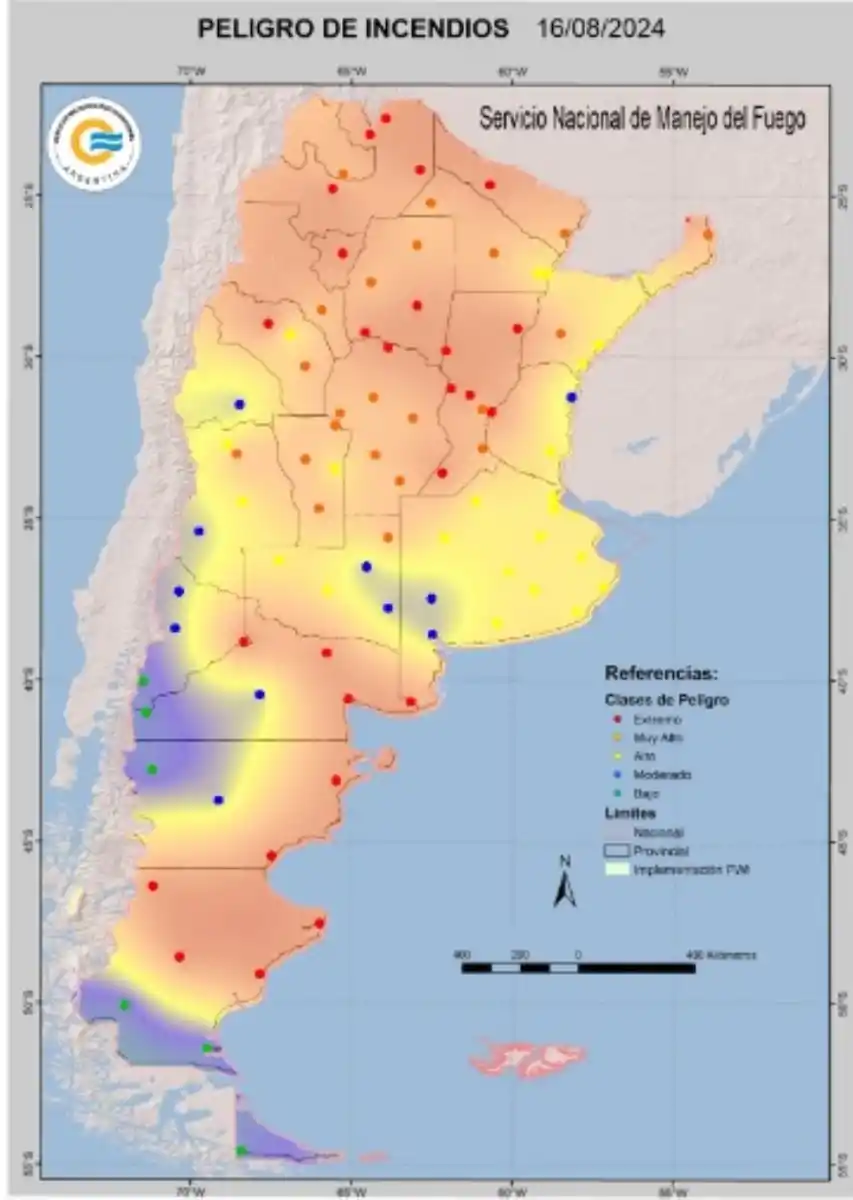 Alerta para Tucumán: pronostican una situación crítica y explosiva de incendios hasta el viernes