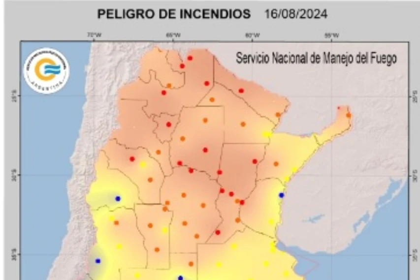 Alerta para Tucumán: pronostican una situación crítica y explosiva de incendios hasta el viernes