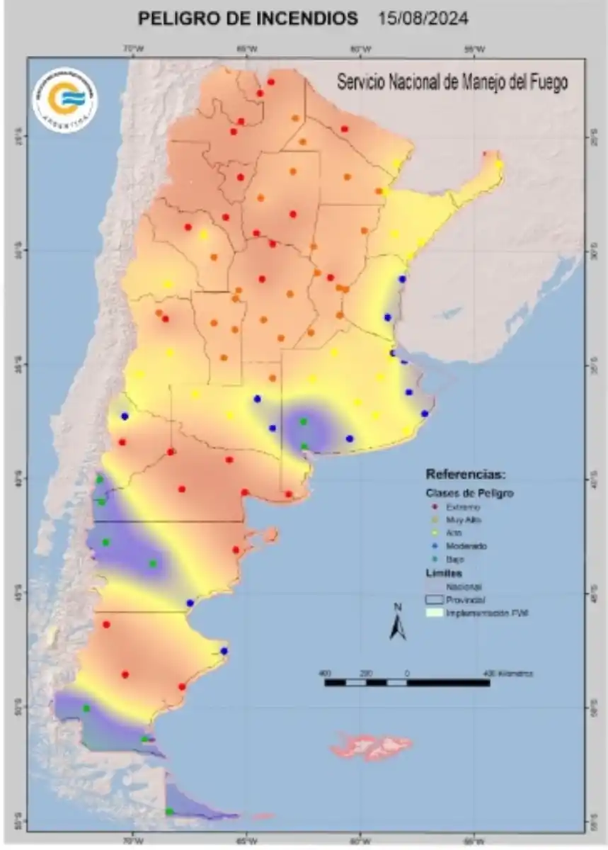Alerta para Tucumán: pronostican una situación crítica y explosiva de incendios hasta el viernes