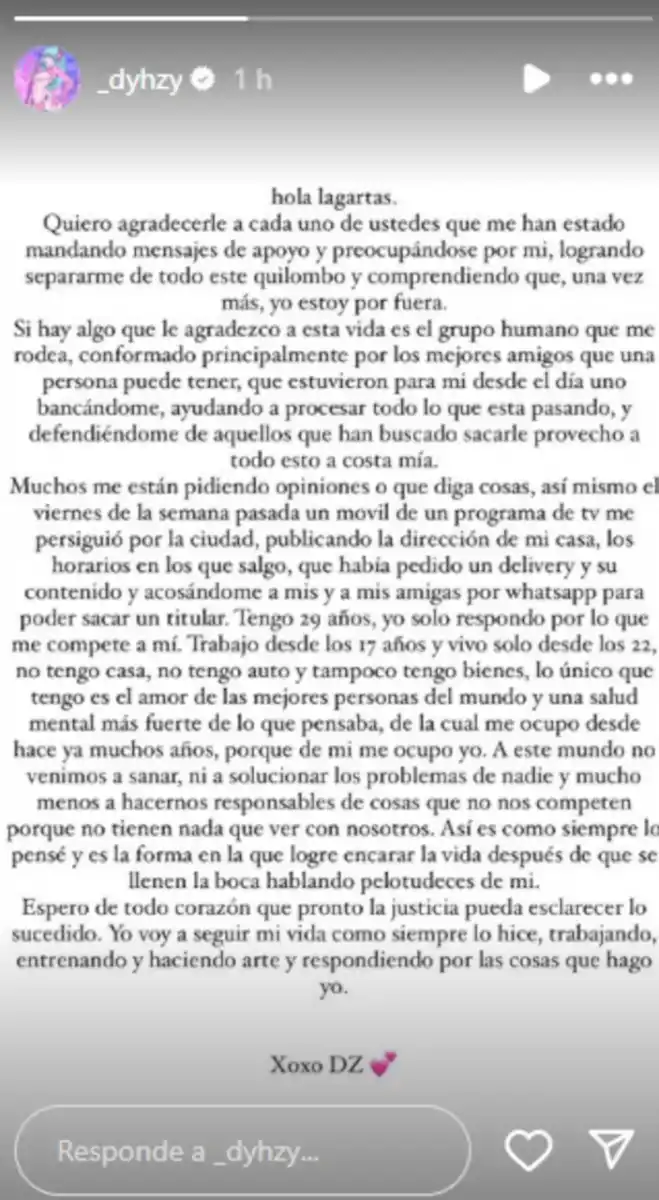 Dyhzy, el hijo de Alberto Fernández, habló sobre la denuncia de Fabiola Yáñez