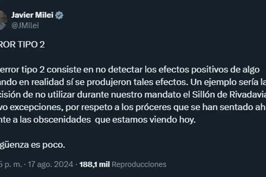 Javier Milei habló sobre el nuevo video de Tamara Pettinato en el despacho presidencial: Vergüenza es poco