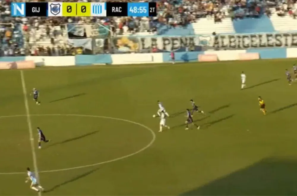 ¿Viveza o calidad?: mirá el golazo de atrás de mitad de cancha con el que Racing de Córdoba venció a Gimnasia de Jujuy