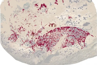 Encuentran una pintura rupestre de más de 51.000 años