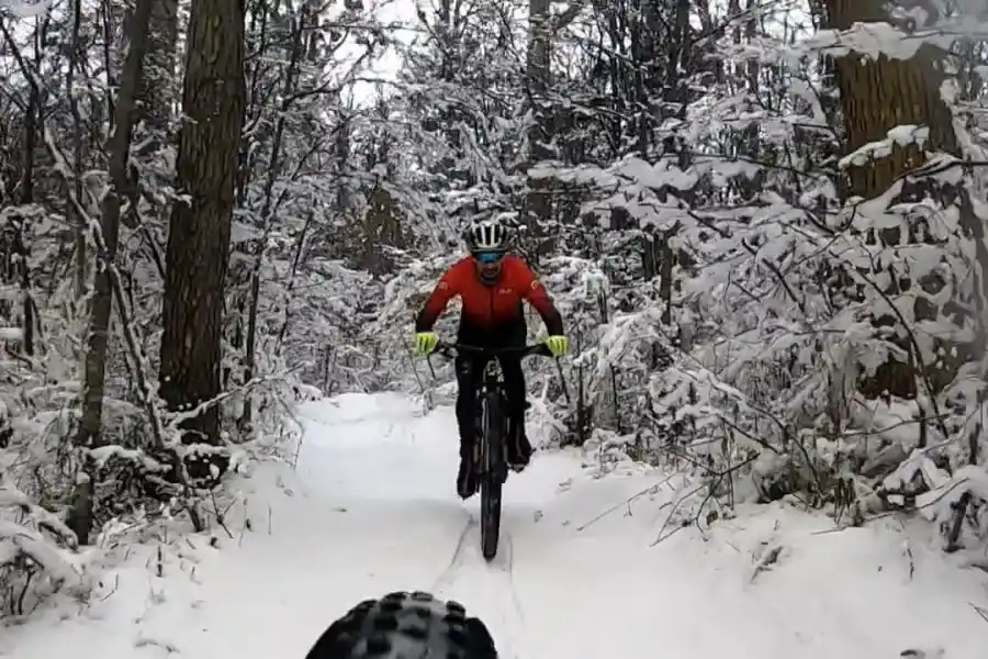 CONGELADOS. Desde la cámara que porta su compañeros, se puede ver la exigencia que Romero pasa durante uno de los entrenamientos en Río Grande.