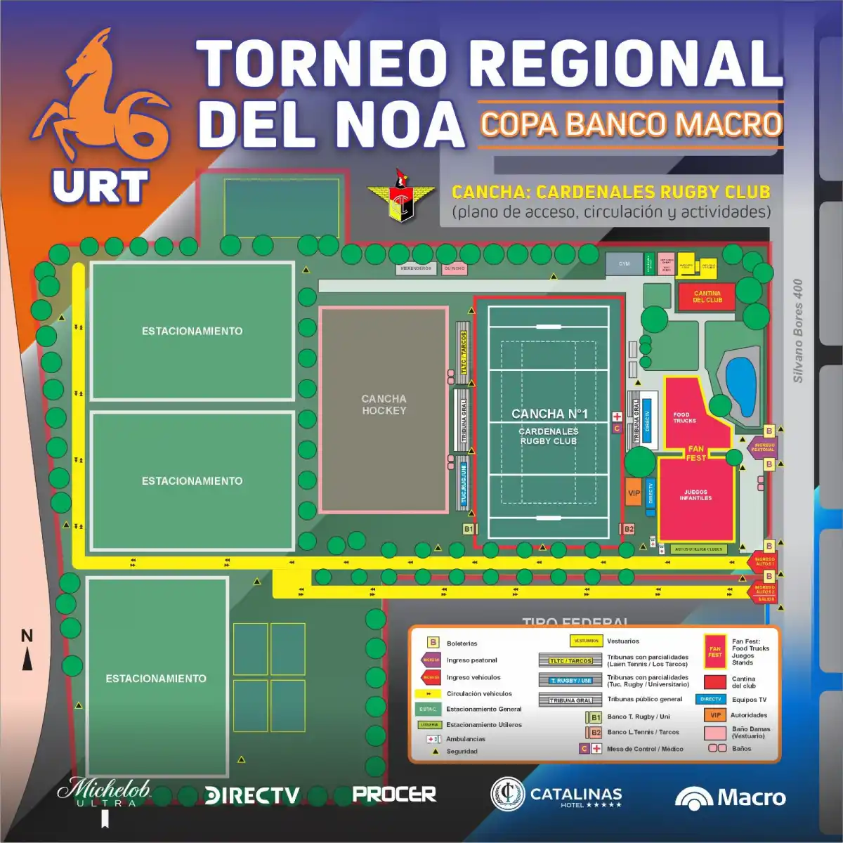 Así se distribuirán las hinchadas de Lawn Tennis y Tucumán Rugby en la final del Regional del NOA