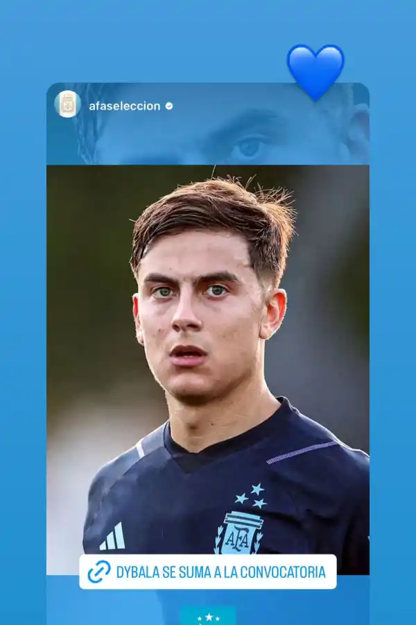 La reacción de Paulo Dybala al enterarse que fue convocado a la Selección para las Eliminatorias