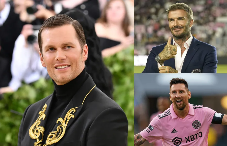 Exceso de calidad: la foto viral de Messi, David Beckham y Tom Brady en Miami