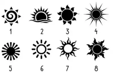 Test viral: elegí un sol y descubrí cuál es la característica sobresaliente de tu personalidad