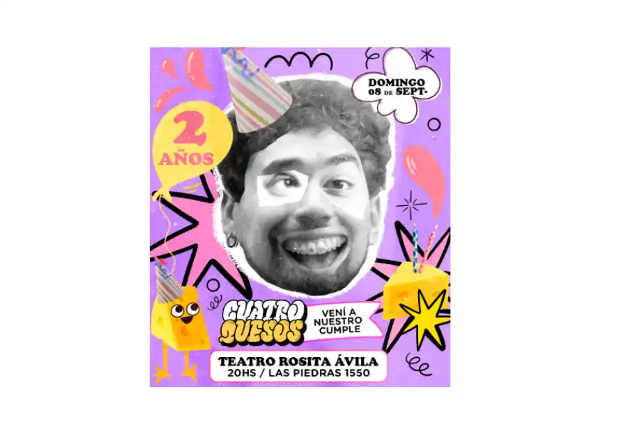 Cuatro Quesos cumple años y te invita a celebrarlo en el Rosita Ávila
