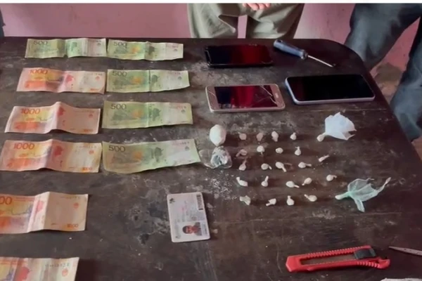 Vendían droga frente a una iglesia en San Cayetano