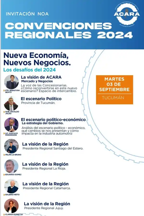 Los concesionarios de automotores del NOA realizarán en Tucumán su convención regional