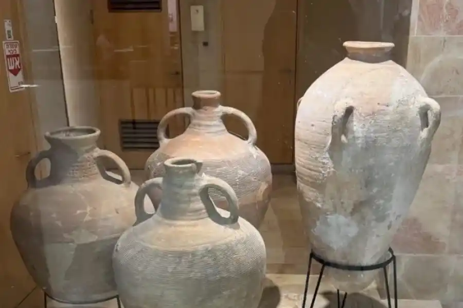 La vasija se encontraba dispuesta en la entrada del museo.