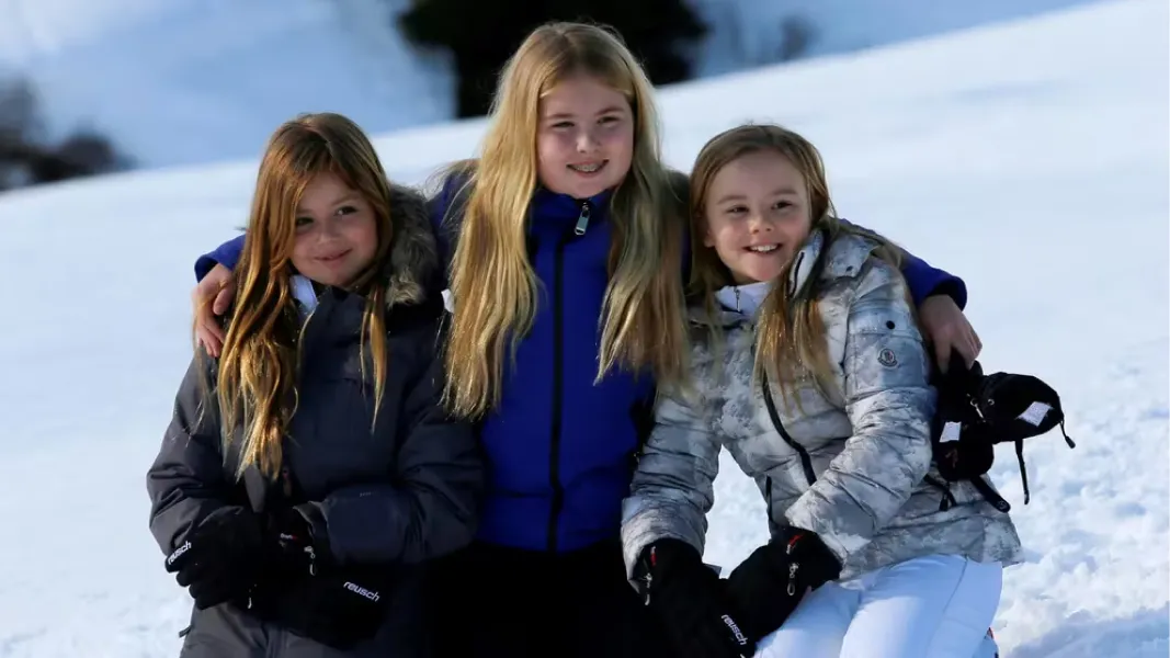 Alexia, Amelia y Ariane, las hijas de la reina Máxima cuando eran niñas.