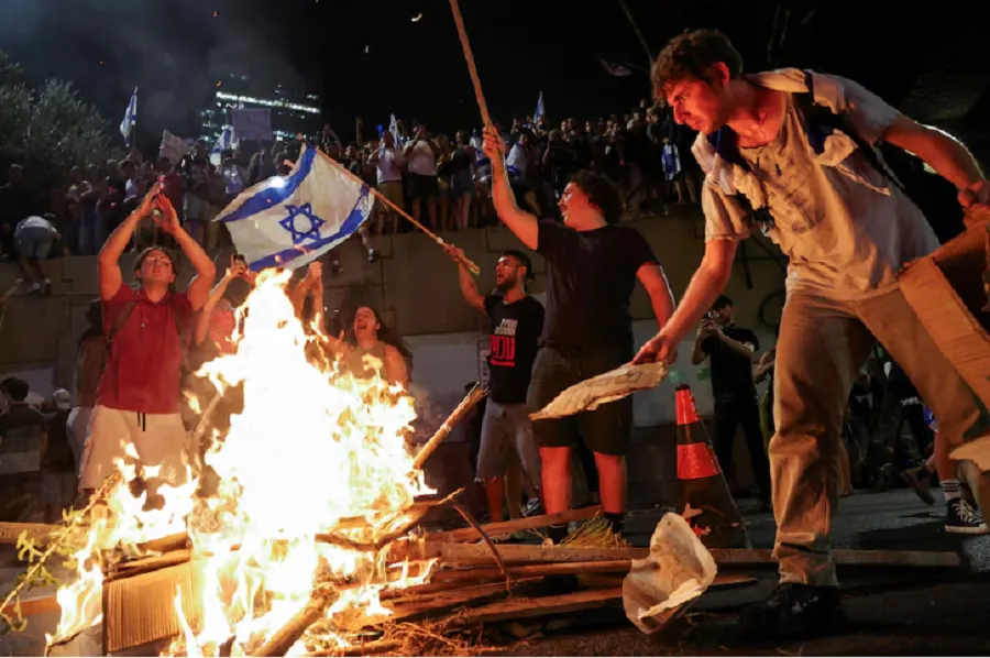 PROTESTA  en Israel