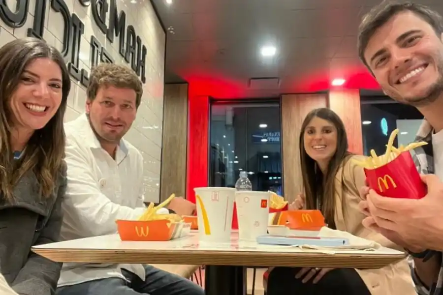 PRESENTES. Candelaria Paz Posse, Tomás Buffo, Luján Terán y Emanuel Rodríguez.