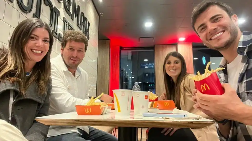 PRESENTES. Candelaria Paz Posse, Tomás Buffo, Luján Terán y Emanuel Rodríguez.