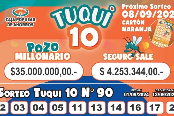 Tuqui 10: un ganador se llevó el pozo millonario
