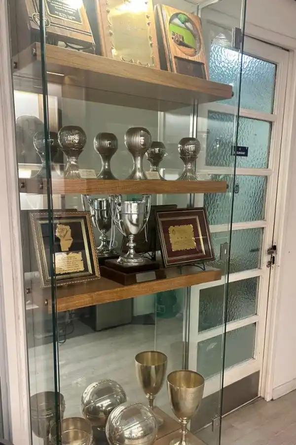 VITRINAS. Algunas de las copas que hicieron grande al fútbol argentino.