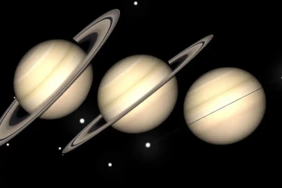 La desaparición se debe a un cambio en el eje de Saturno.