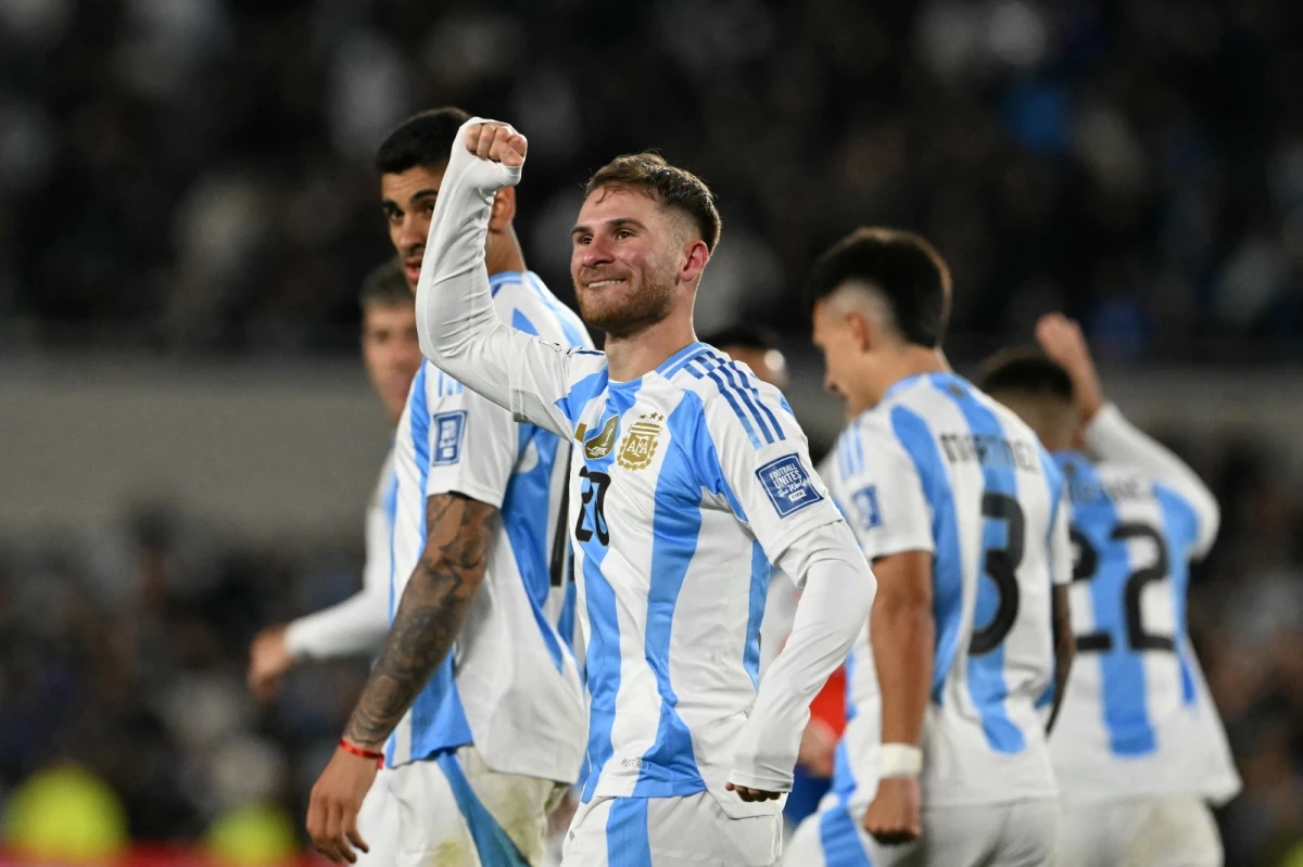 GOLEADOR. Alexis Mac Allister marcó el único tanto del partido frente a Chile.