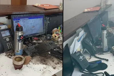 Mirá cómo quedó la oficina donde explotó el paquete sospechoso enviado al presidente de La Rural