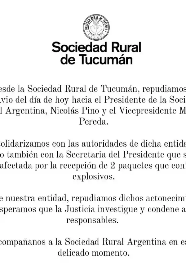 El presidente de la Sociedad Rural de Tucumán, conmocionado por el atentado contra Nicolás Pino: Es una situación increíble