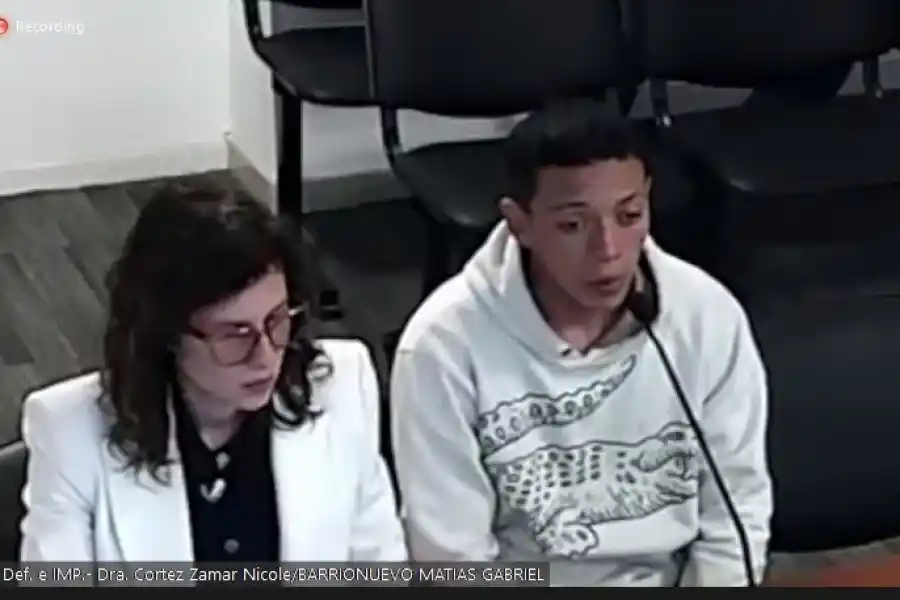 EN LA AUDIENCIA. Matías “El Ojoroso” Barrionuevo se mantuvo con la mirada perdida después de haber escuchado la dura acusación en su contra.