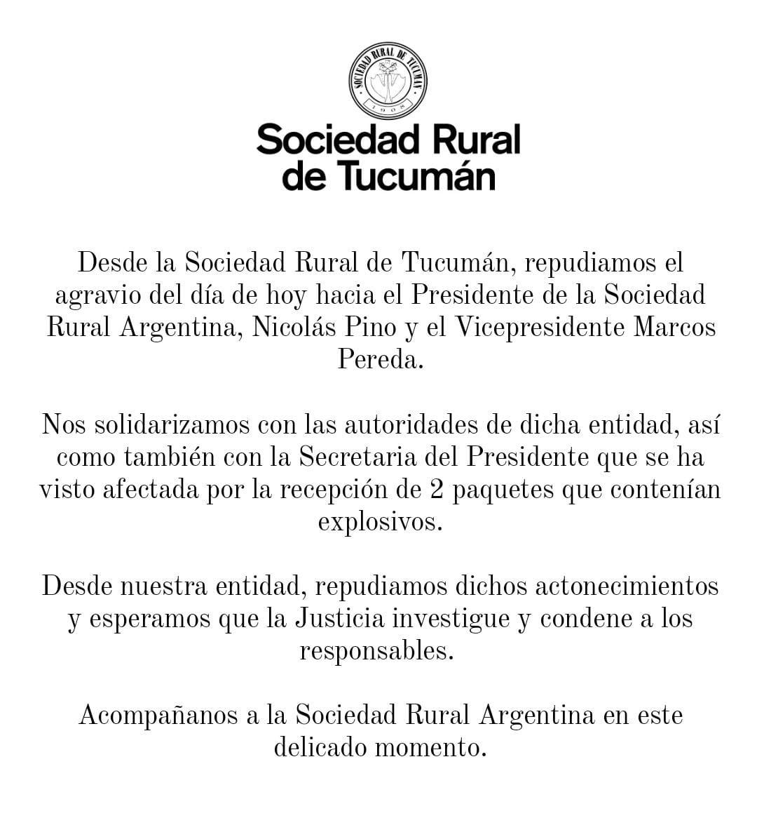 El presidente de la Sociedad Rural de Tucumán, conmocionado por el atentado contra Nicolás Pino: Es una situación increíble