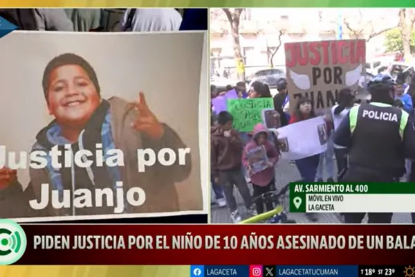 Video: pidieron justicia por el niño de 10 años asesinado de un balazo en el barrio 130 Viviendas