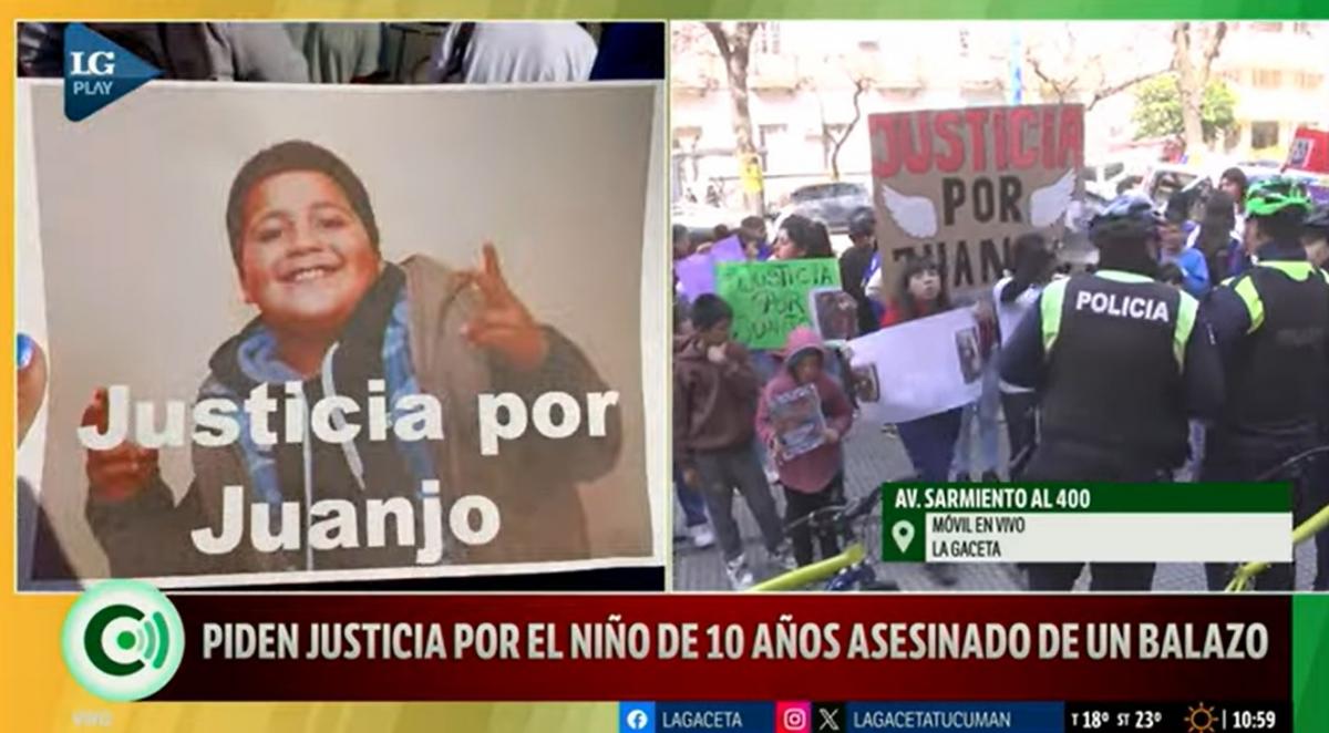 Video: pidieron justicia por el niño de 10 años asesinado de un balazo en el barrio 130 Viviendas