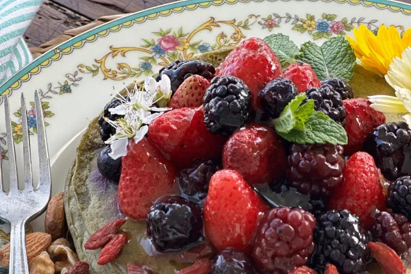 Cómo preparar pancake de avena y matcha