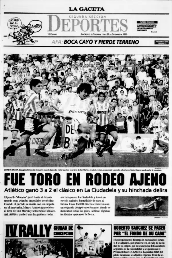 A 25 años del inicio de una idolatría en Atlético Tucumán