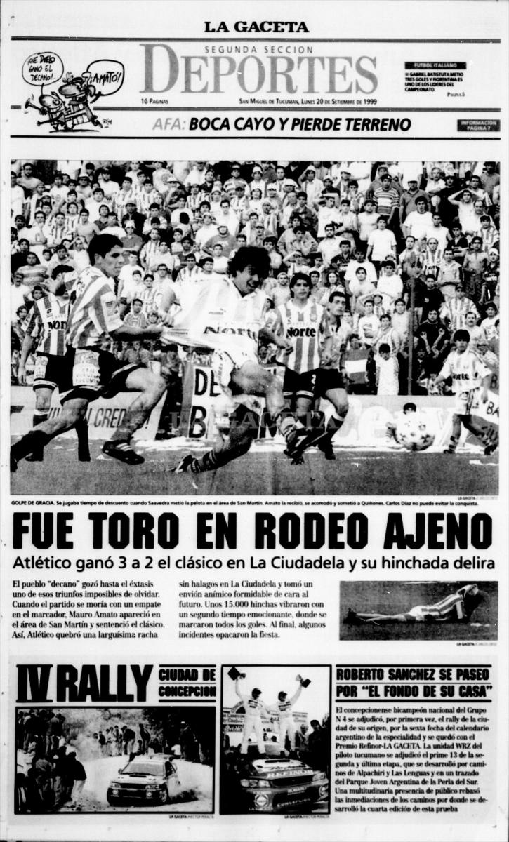 A 25 años del inicio de una idolatría en Atlético Tucumán