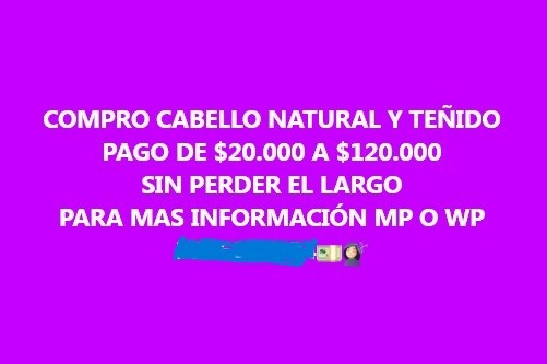 COMÚN. Avisos de compra de cabello que se publican en las redes.