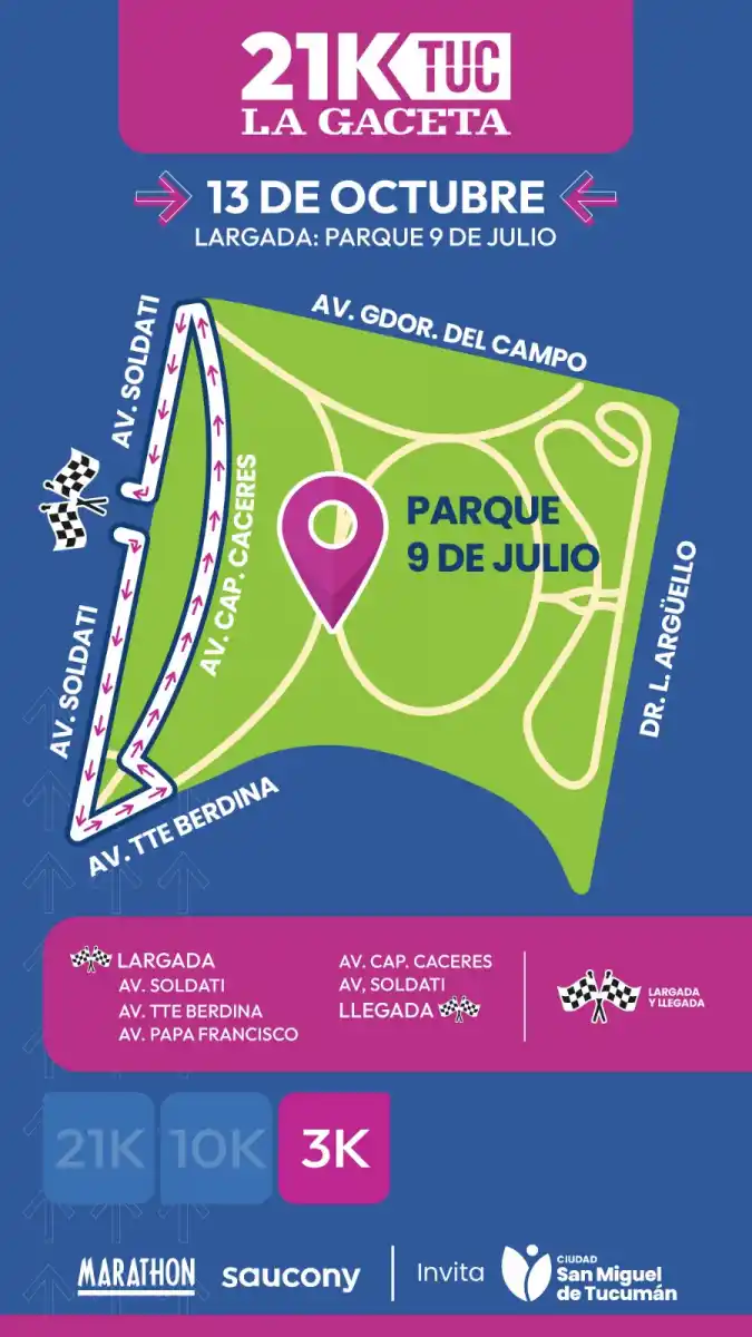 ¿Cómo será el nuevo recorrido de los 21K de LA GACETA?