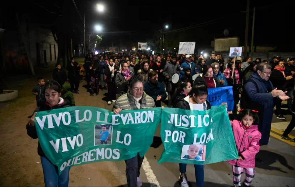 MARCHA. Ya pasaron tres meses de la desaparción del pequeño Loian Danilo Peña en la localidad correntina de 9 de Julio.