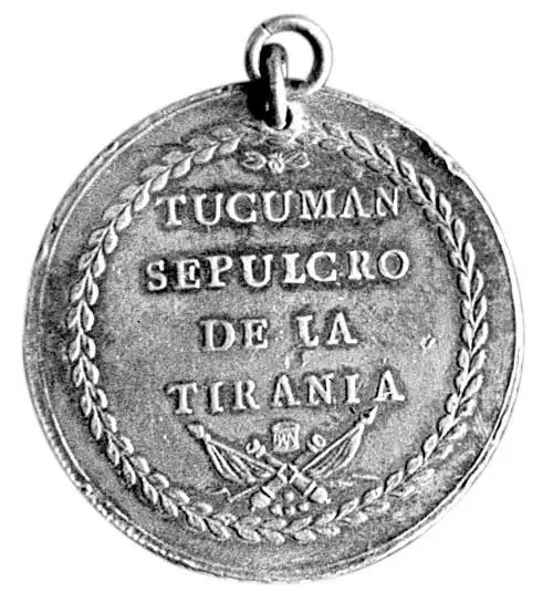 MEDALLA PARA GUARDAR. Un recuerdo conmemorativo del combate patriota realizado en 1812.