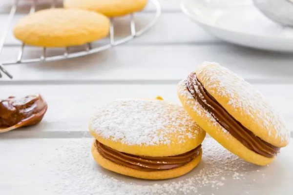 Una receta original para la merienda: alfajor de calabaza y dulce de leche