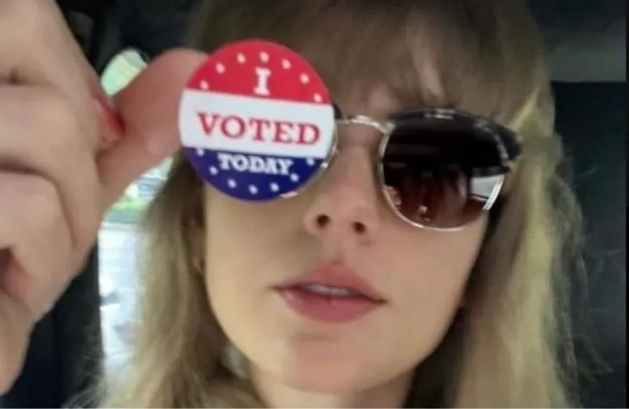 RESPONSABILIDAD POLÍTICA. Taylor Swift compartió un enlace a la página oficial de las votaciones por las elecciones estadounidenses. / INSTAGRAM @taylorswift.