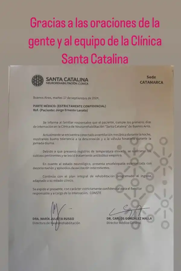 El nuevo parte médico sobre la salud de Jorge Lanata