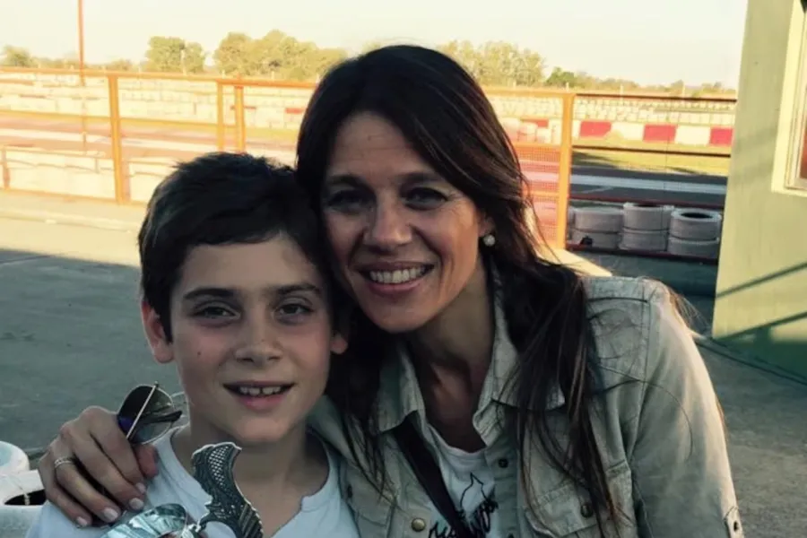 Franco Colapinto junto a su mamá