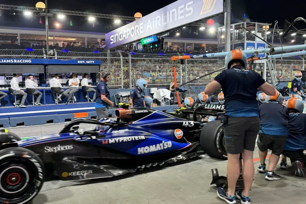 Franco Colapinto completó el primer día del GP de Singapur: ¿cómo le fue?