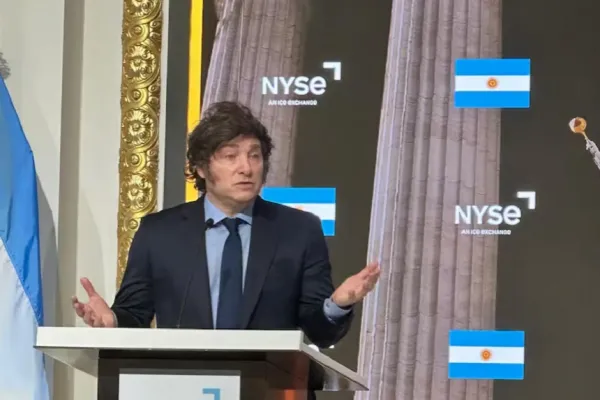 Javier Milei en Wall Street: “no estamos dispuestos a negociar bajo ningún punto de vista el equilibrio fiscal”