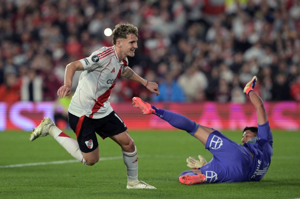 AUTOR DEL GOL. Colidio puso el 1-0 para River en el Monumental.