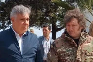 Javier Milei llegó a Córdoba y recorrió las zonas afectadas por los incendios forestales