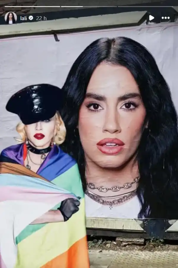 Vandalizaron una gigantografía de Lali Espósito y sus seguidores volcaron la bronca en las redes