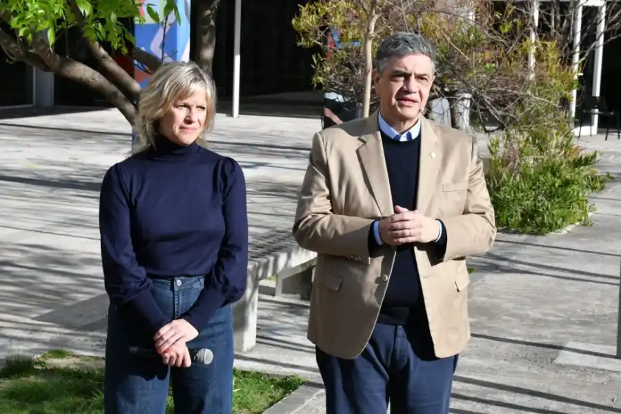 Mercedes Miguel, ministra de Educación de la Ciudad de Buenos Aires  y Jorge Macri, jefe de Gobierno.